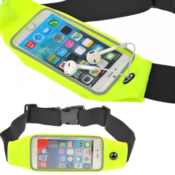 Wholesale iPhone 6s Plus / 6 Plus 5.5 Universal Sports Pouch Belt (Fluorescent Green)